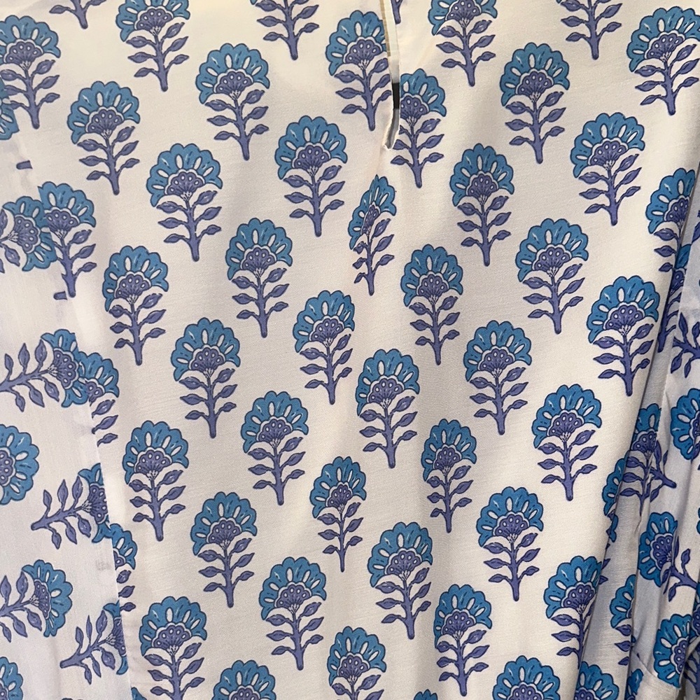Blue and White Dress - Picture 3 of 3